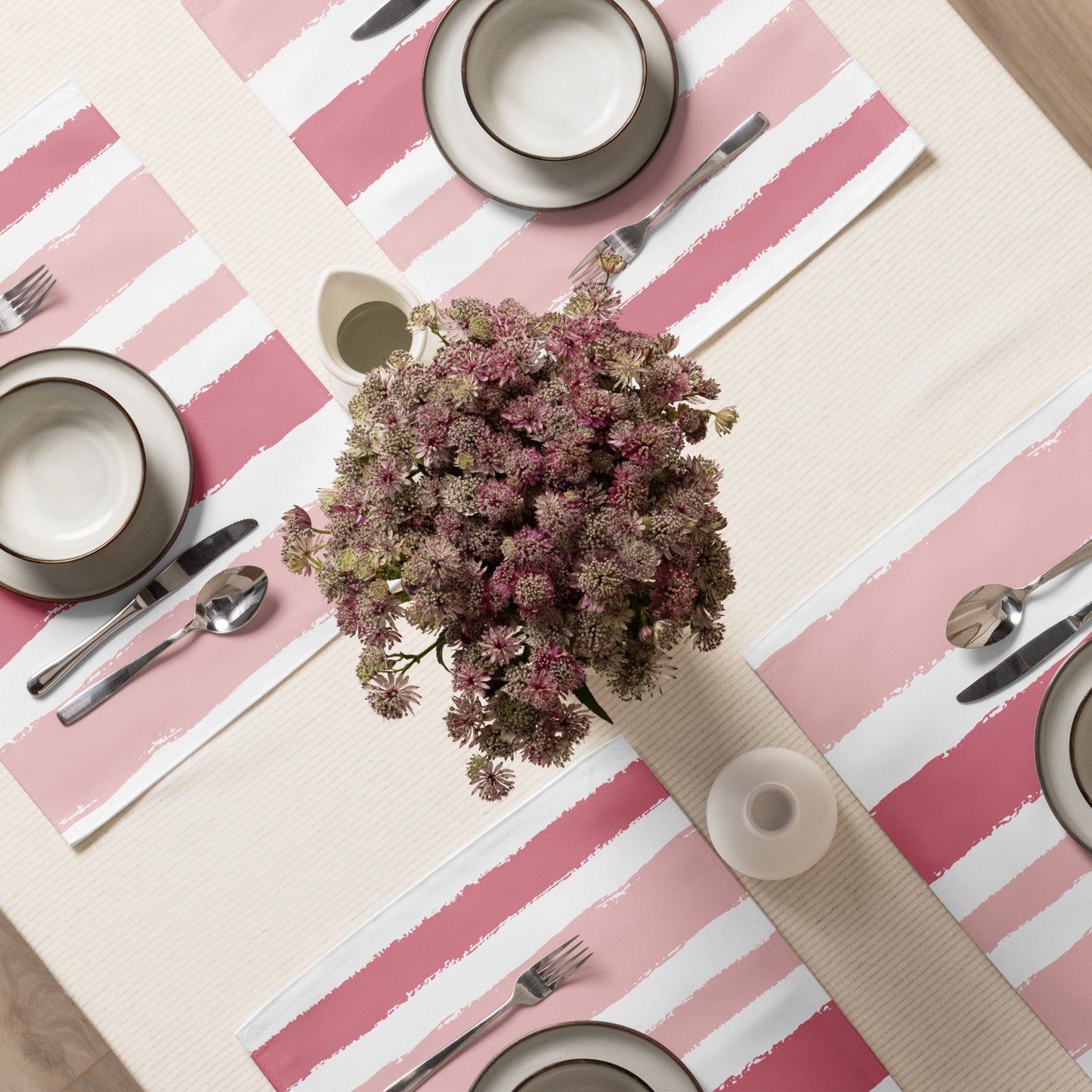Placemat Set with Hand-painted Brush Stroke Print, CABS-1383