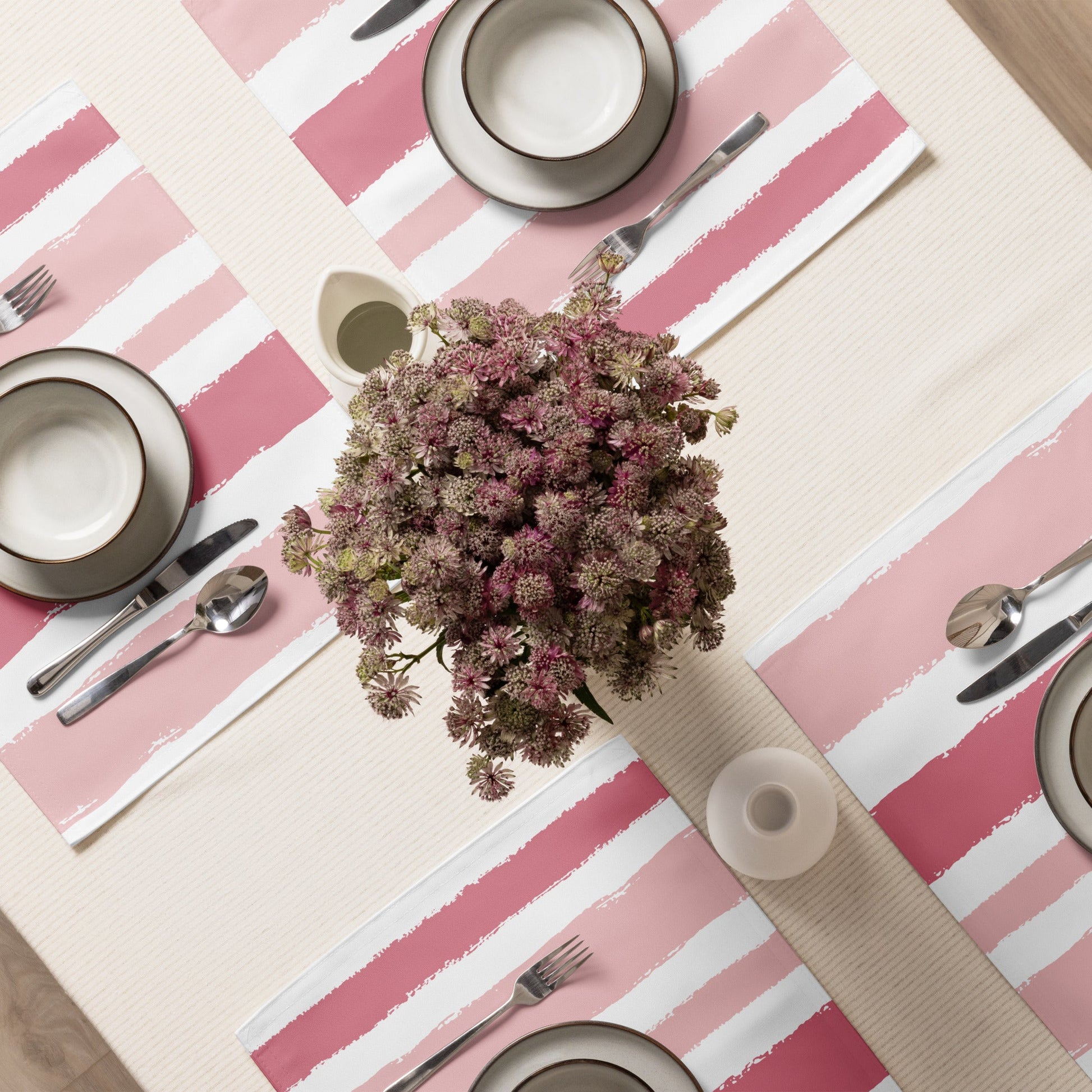 Placemat Set with Hand-painted Brush Stroke Print, CABS-1383