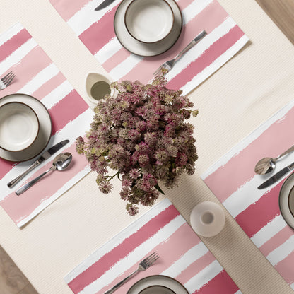 Placemat Set with Hand-painted Brush Stroke Print, CABS-1383