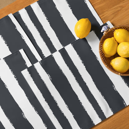 Placemat Set with Hand-painted Brush Stroke Print, CABS-1201