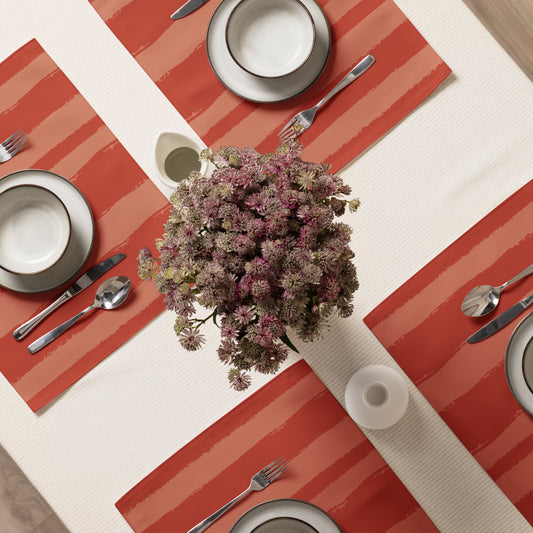 Placemat Set with Hand-painted Brush Stroke Print  | CABS-1135